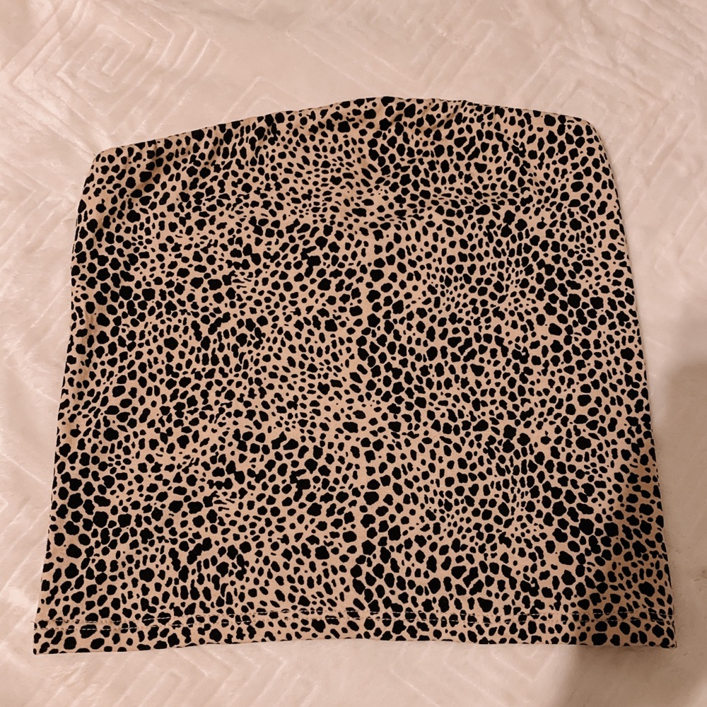 American eagle cheetah print tube top
